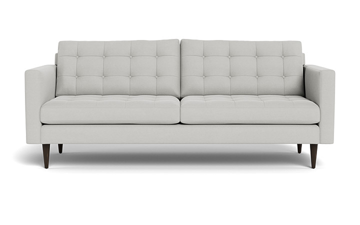 sofá moderno acessível de meados do século