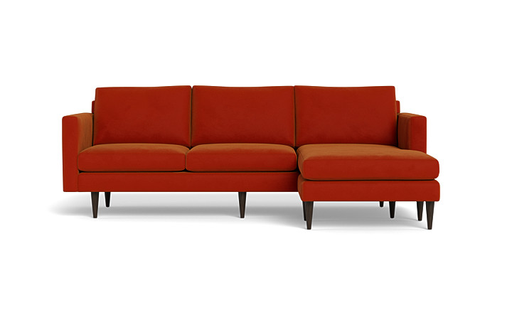 sofá moderno eclético de meados do século