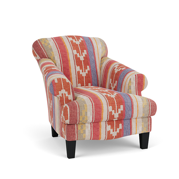 Painterly stripe accent chair new arrivals