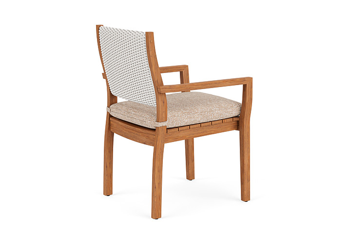 Loom Loom Back Teak Dining Armchair - 286201 | Lloyd Flanders