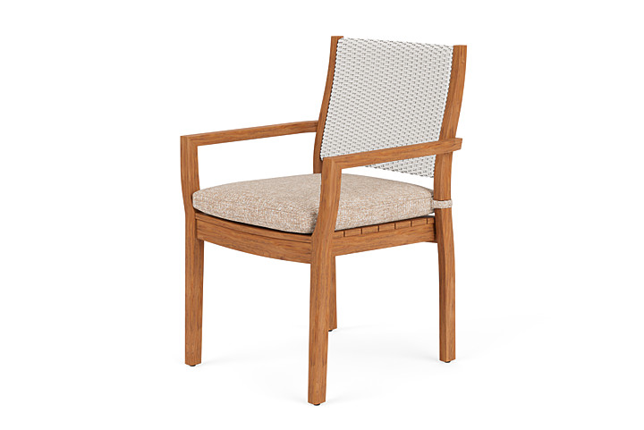 Loom Loom Back Teak Dining Armchair - 286201 | Lloyd Flanders