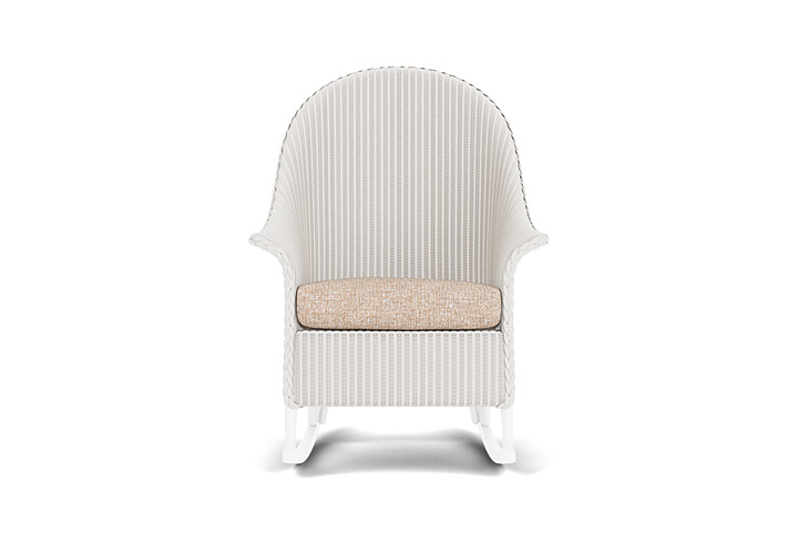 Lloyd Loom High Back Porch Rocker