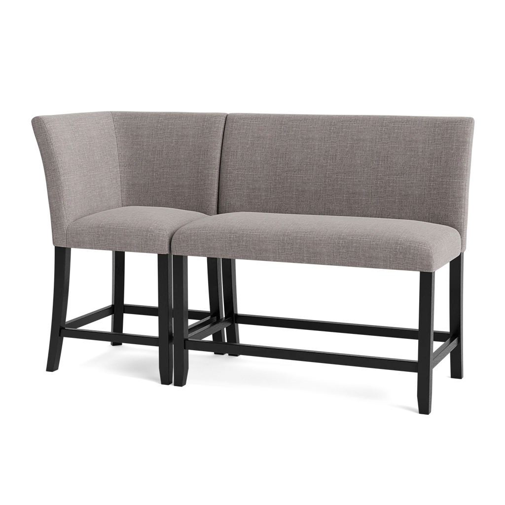 Counter height dining bench with deals back