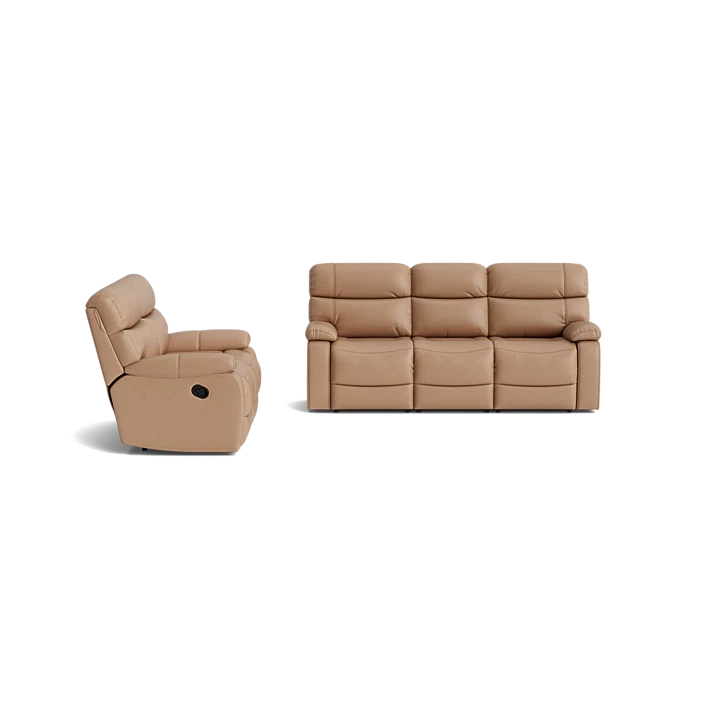 Truman Leather Reclining Sofa Set