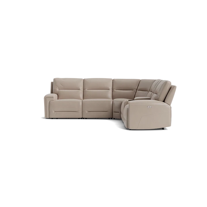 Nautilus 6 Pc. Leather Power Reclining Sectional