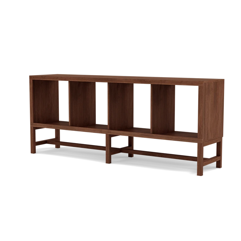 Buy Jonas Display Shelf in Solid Walnut 4x1 | IconByDesign Buy Jonas Display Shelf in Solid Walnut 4x1 | IconByDesign