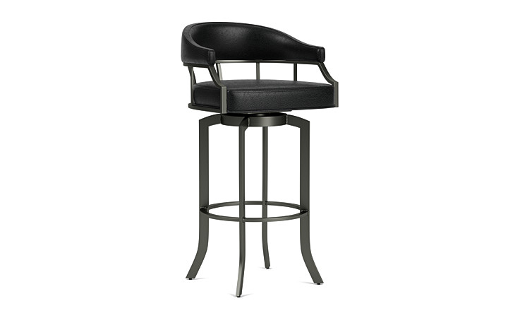 Toby Dark Brown Faux Leather Counter Bar Stool