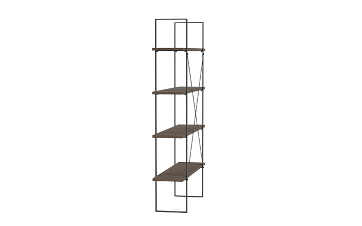 Gilesgrove Bookcase - Black/Gray