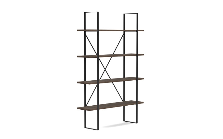 Gilesgrove Bookcase - Black/Gray