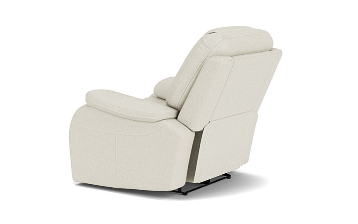 Malibu 3 Power Recliner in Platinum Leather | Recliners | Living Room
