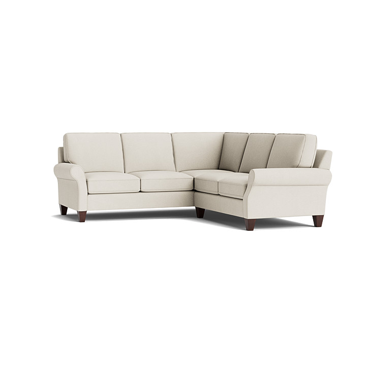 Davenport Roll Arm L-Shaped Sectional - Thumbnail 5