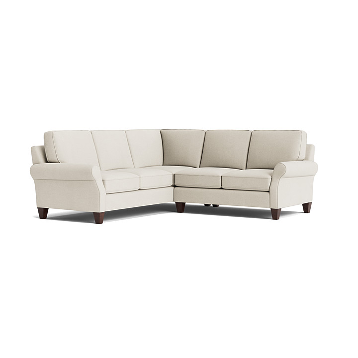 Davenport Roll Arm L-Shaped Sectional
