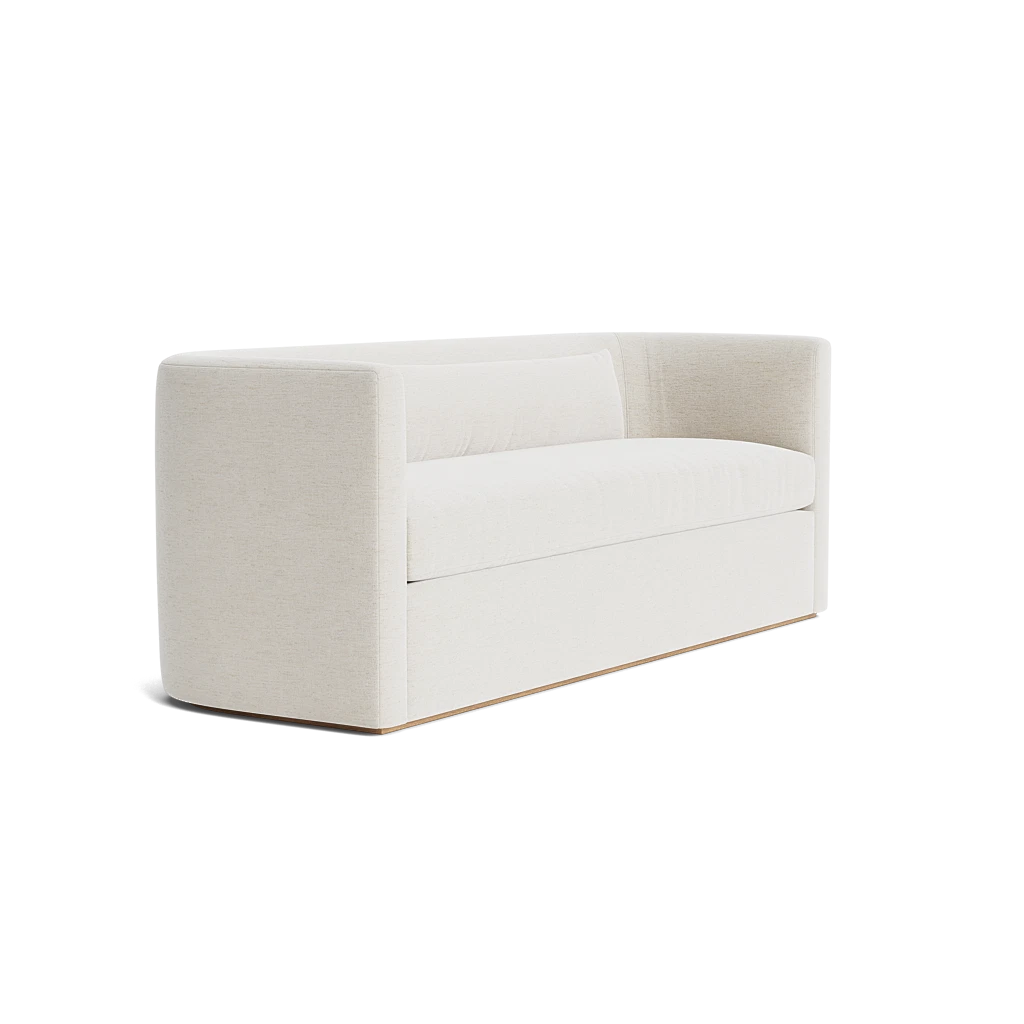 Rounded (Curved) Couch Sofa in Dark Light Colors McGee