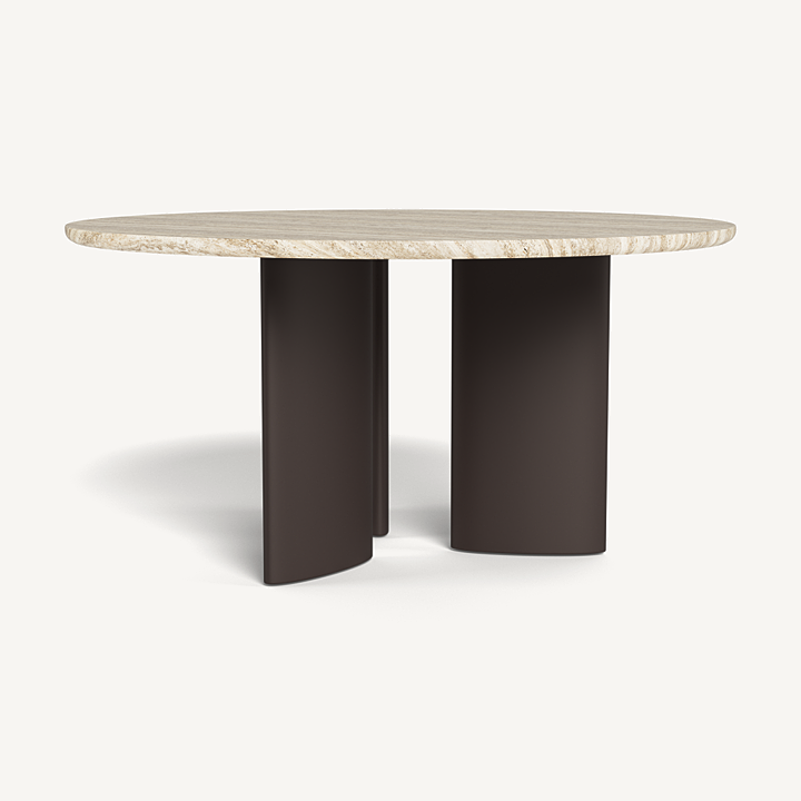 Newport Aluminum Round Dining Table 60