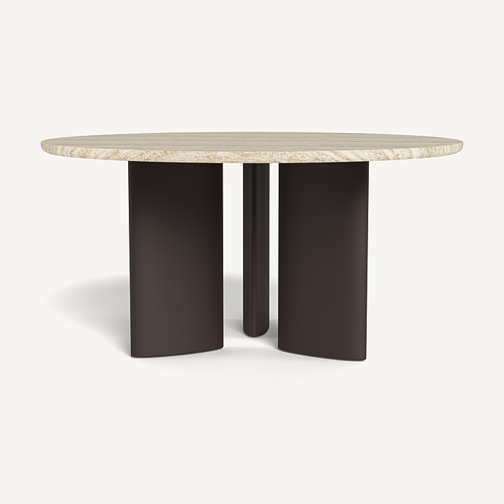Newport Aluminum Round Dining Table 60