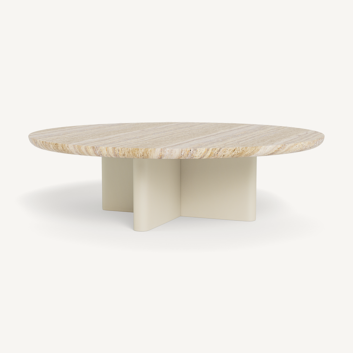 Victoria Round Stone Coffee Table – HARBOUR Victoria Round Stone Coffee Table – HARBOUR