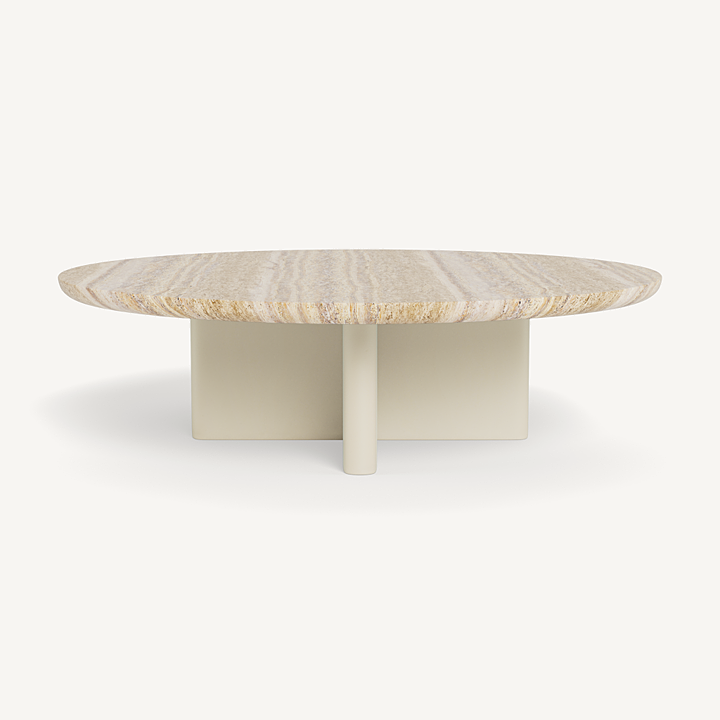 Victoria Round Stone Coffee Table – HARBOUR Victoria Round Stone Coffee Table – HARBOUR