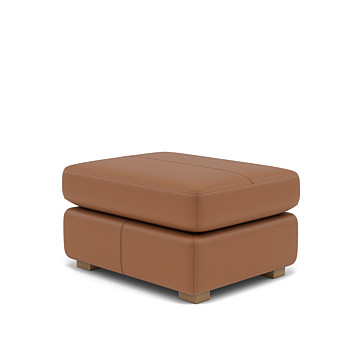 G Plan Seattle Storage Footstool with Show Wood Image