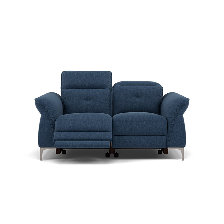 Royal blue recliner sofa hot sale