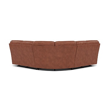 Curve Corner Sofa with 2 Power Recliners Image