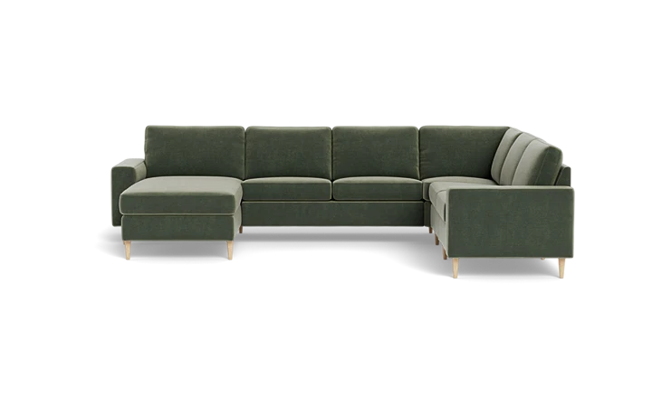Symfoni 2019 hjørnesofa med chaiselong - Mørkegrøn - L:347 cm