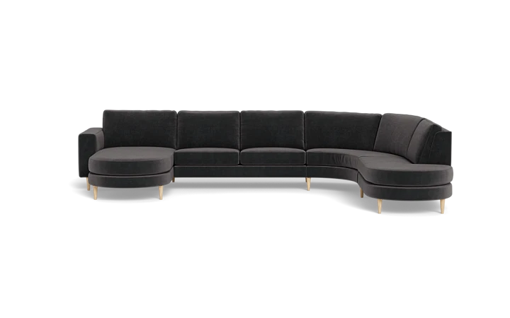 Symfoni 2018 hjørnesofa med chaiselong og open end - L:361 cm