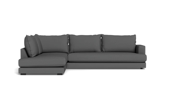 Cozy XL sofa med open end - Grå - L:317 cm