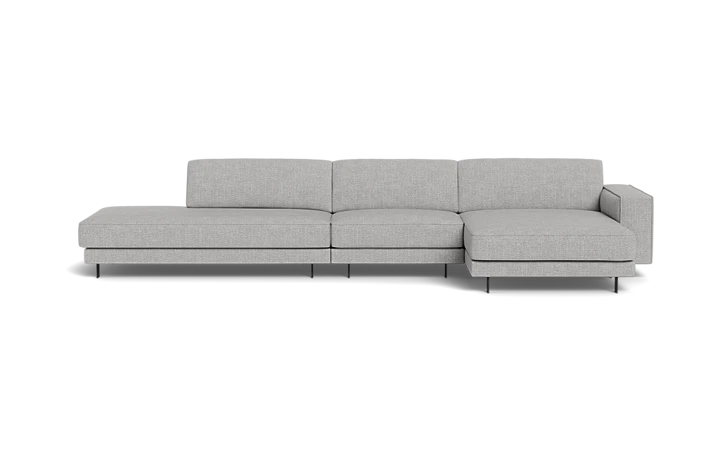 Samba Day sofa med chaiselong og open end - Grå - L:365 cm
