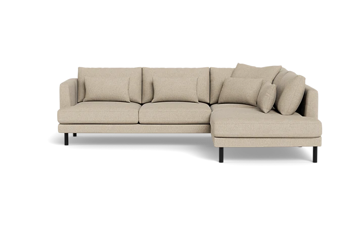 Noelle sofa med open end - Beige - L:256 cm - Køb til DKK 16.999 - Spar 23%