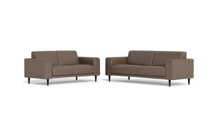 Salerno 3+2 pers sofa - Cognac