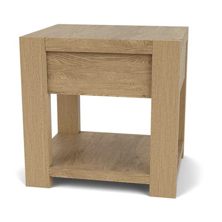 サイドテーブル・ナイトテーブル・ローテーブル teak fin side table  by alain van havre Fin Side Table – Design Public