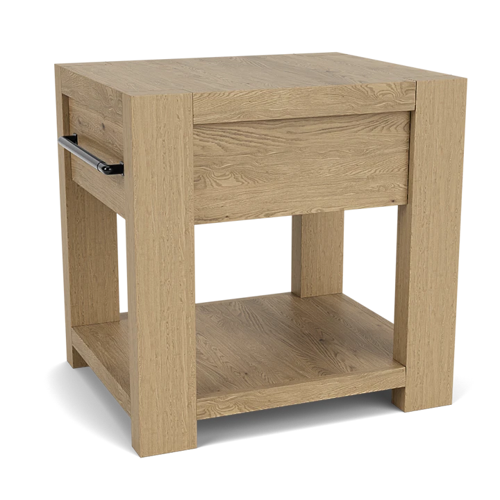 サイドテーブル・ナイトテーブル・ローテーブル teak fin side table  by alain van havre ethnicraft-oak-bok-side-table-