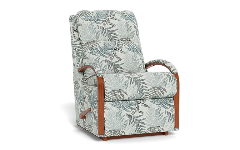 Shop Harbor Town Mahogany Extra-Large Rocking Recliner in Fabric