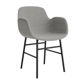 Form Armchair Full Upholstery Steel