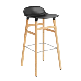 Form barstol 75 cm. træ