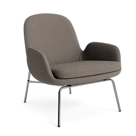 Era loungestol lav stål & krom
