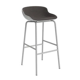 Hyg barstol 75 cm frontpolster stål