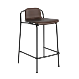 Studio barstol 65 cm frontpolster stål