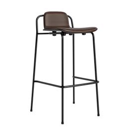 Studio barstol 75 cm frontpolster stål