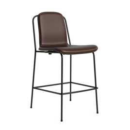 Studio barstol 65 cm frontpolster stål