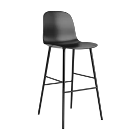 Form barstol 75 cm. stål