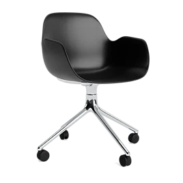 Form Armchair Swivel 4W Alu