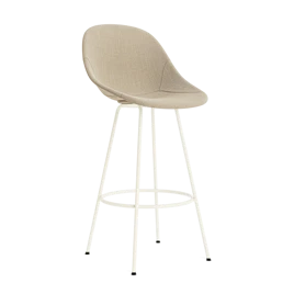 Mat barstol 75 cm polstret stål