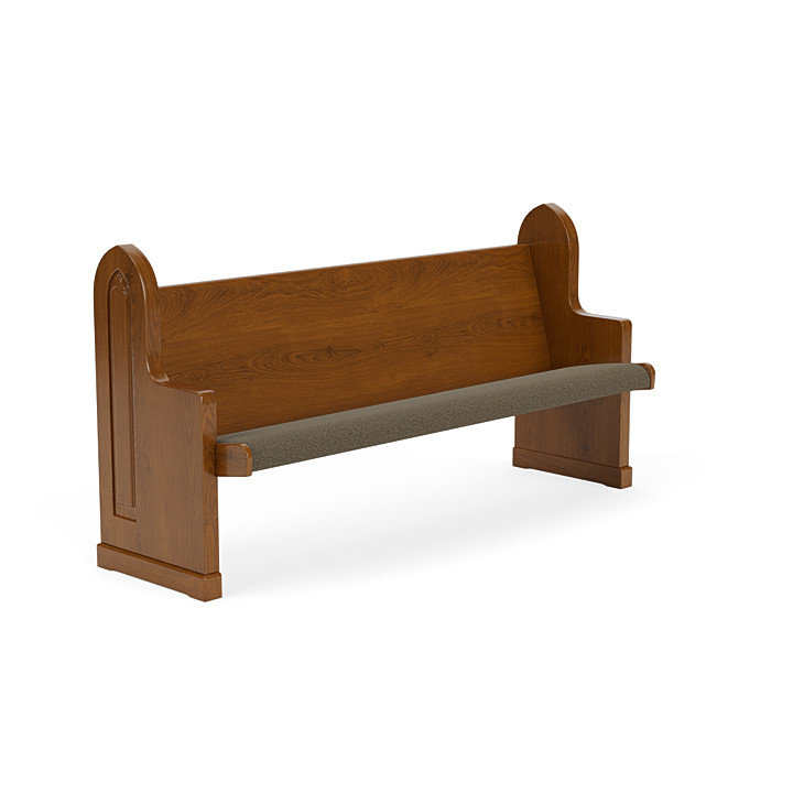 Upholstered Seat & Wood Back Pews 3011126