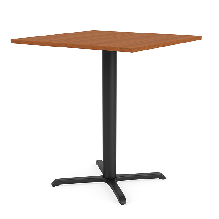 【新品未使用】THE CAFE TABLE 80cm 80cm Square Cafe Table - Double Sided Black / Mahogany Top