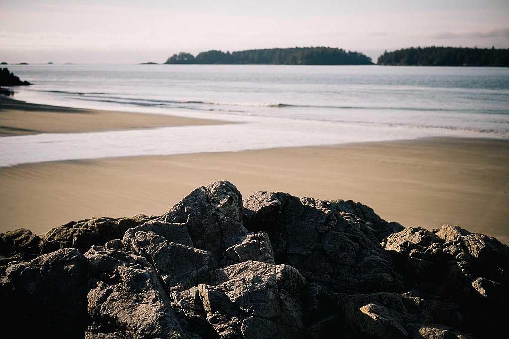 rock formation on a beach, retrieved from picsum