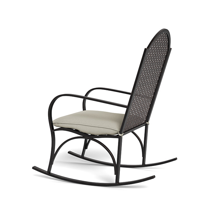 Rocking metal store outdoor dining chair