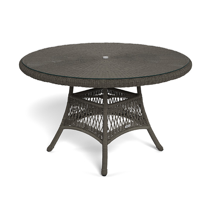 Outdoor Wicker Patio Furniture Table With Tempered Glass