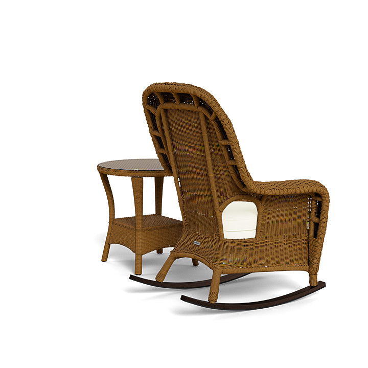 Coral coast losani all weather wicker outdoor rocking online chair