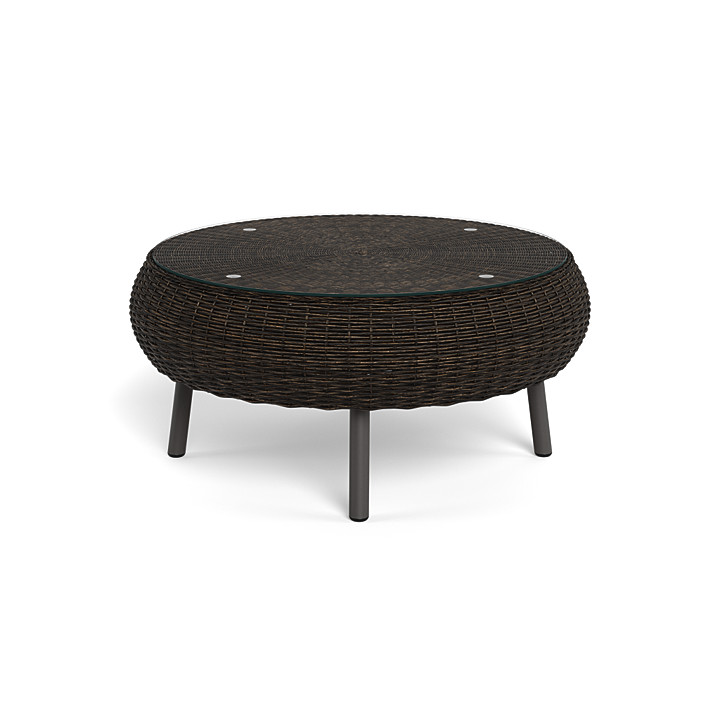 Wicker round outdoor 2025 table